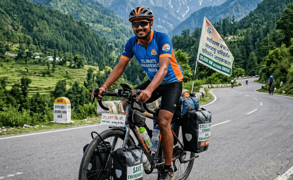 Cycle for Change: 20,000 km Ride to Save India’s Environment